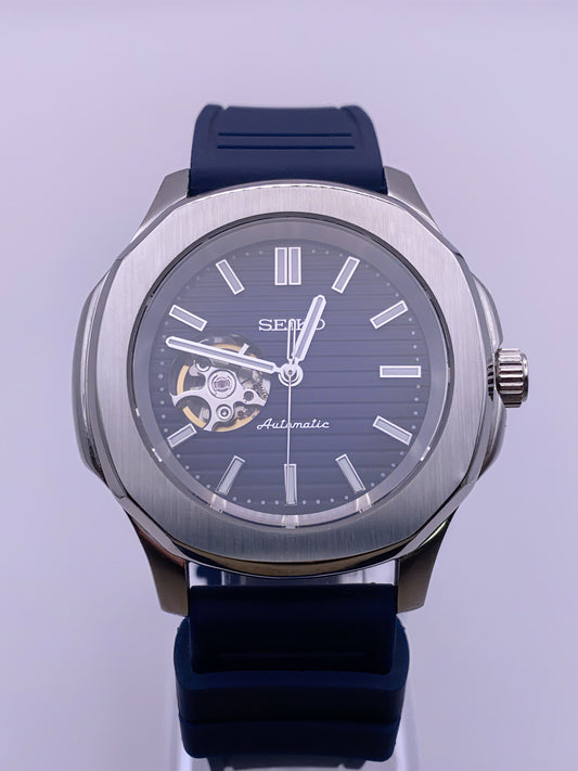 Azure Classic Open Heart – Seiko Mod – NH34 GMT