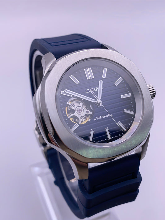 Azure Classic Open Heart – Seiko Mod – NH34 GMT