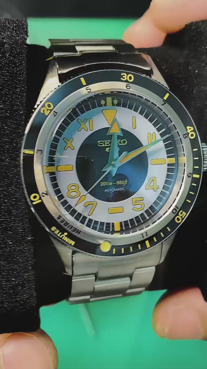 Aurora Steel NH35 – Dual Tone Diver – Seiko Mod